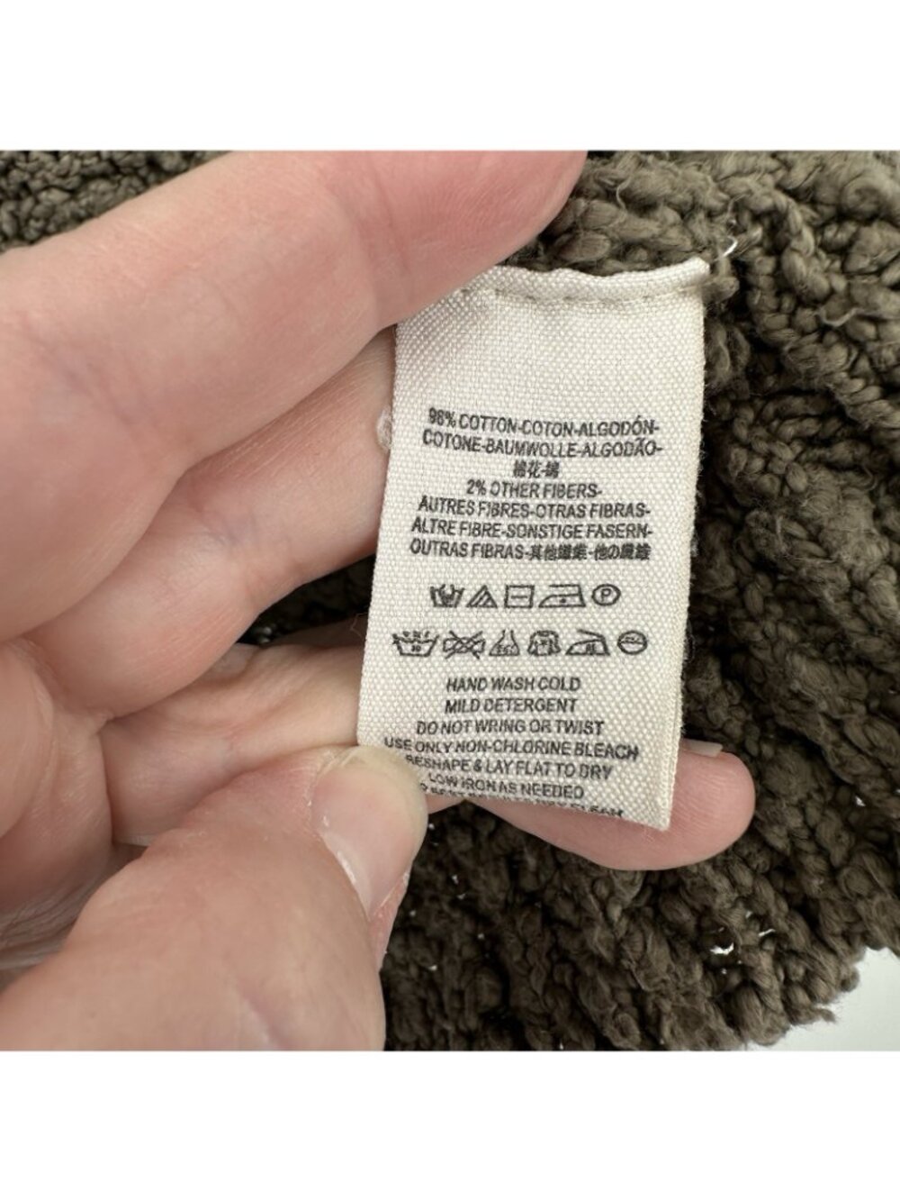 SOLD taupe XS popcorn knit boho casual